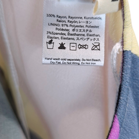 Mara Hoffman Tie Back Cut Out Midi Dress Diamonds Plum 0 Geometric Halter Chic - Picture 16 of 16